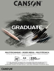Canson Rajzlaptömb Szürke A/4 220 Gramm Álló Fejben Ragasztott 30 Ív/Tömb Graduate (C400110371)