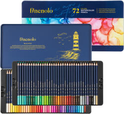 Deli Akvarell Színesceruza Készlet Fém Dobozban 72 Darab/Készlet Finenolo (DEC12972)