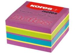 KORES Notes adeziv 75 x 75 mm neon mixt Spring 450 file Kores (KO48464)