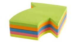 KORES Notes adeziv 70 x 70 mm Sageata 5 culori neon x 50 file Kores (KO48704)