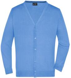 James & Nicholson (Daiber) Férfi pamut pulóver JN661 - Jégkék | 2XL (1-JN661-1709595)