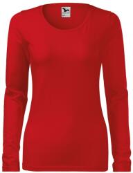 MALFINI Női hosszú újjő póló Slim - Piros | L (1390715)