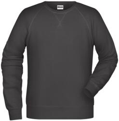 James & Nicholson (Daiber) Férfi kapucni nélküli biopamut felső 8022 - Grafitszürke | XL (1-8022-1780292)