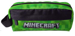Minecraft Green 2 rekeszes tolltartó 23 cm