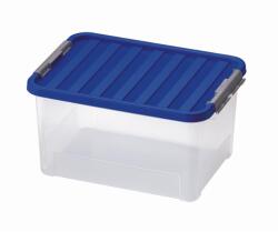 HEIDRUN Clipbox Átlátszó Tároló doboz 25L 44x31x23cm Clippes tetővel (1670)
