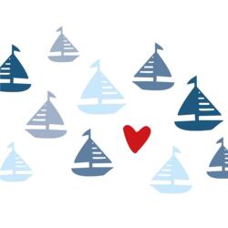 PPD Seaside sailing papírszalvéta 33x33cm, 20db-os - szep-otthon