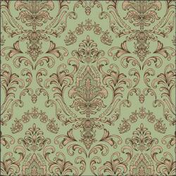 Ambiente Baroque ornament green papírszalvéta 33x33cm, 20db-os - szep-otthon