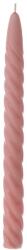 Iliadis Alexandros Set 6 lumanari Old Pink Twisted 25 cm (76364)
