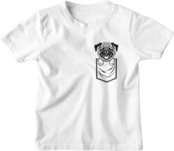  Zsebmintás Mopsz - Gyerek Póló (982118)