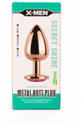 X-Men Secret Shade Metal Butt Plug Rose L - szexshoponline