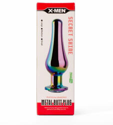 X-Men Secret Shine Metal Blug Plug Rainbow L - szexshoponline