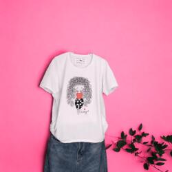 Ie Traditionala Tricou Dama cu Fetite Alb 16
