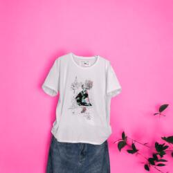 Ie Traditionala Tricou Dama cu Fetite Alb 9