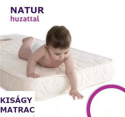 Sleepy-Kids 7 cm magas hypoallergén kiságy matrac Natur huzattal / 70X140cm