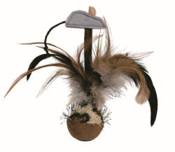 TRIXIE Játék Macskának Labda Tollal 15cm (45730) - webshop