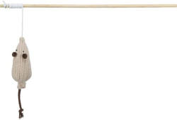 TRIXIE Játék macskapálca catnip egérrel szövetből 40cm (41192) - webshop