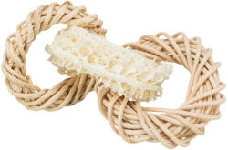 TRIXIE Játék Luffa Gyűrű, Rattannal és Kukoricával, o 13 cm (61828)