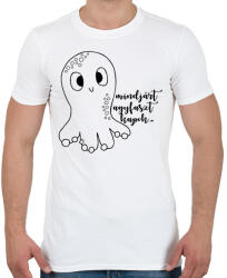 printfashion Mindjárt agyfaszt kapok Polip - Férfi póló - Fehér (16353021)