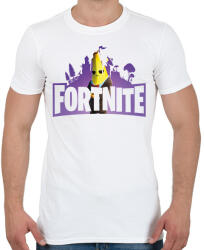 printfashion Fortnite logo - Férfi póló - Fehér (16346972)
