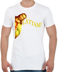 printfashion Jézusos láttam - Férfi póló - Fehér (16280210)