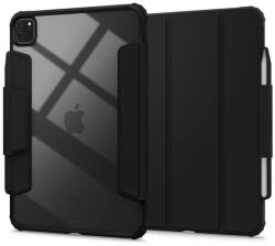 Spigen Air Skin Pro Hybrid Case - полиуретанов калъф с отделящ се кейс и поставка за iPad Pro 11 (2024) (черен-прозрачен)