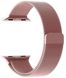 UNIPHA Fém szíj Apple watch 7 (45mm) Milanese loop Rózsaszín