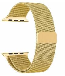 UNIPHA Fém szíj Apple Watch 9 (41mm) Milanese loop Aranysárga