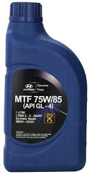 Hyundai Ulei transmisie manuala si diferential HYUNDAI MTF API GL-4 08950-00020 75W85, volum 1 litru, sintetic