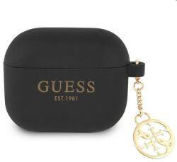 GUESS szilikon tok for Apple AirPods 3 (GUA3LSC4EK), fekete (GUA3LSC4EK)