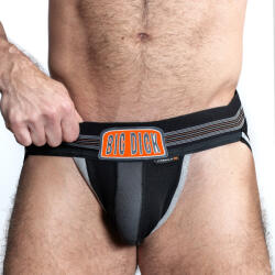 Oxballs OXJOK BULGER Pumper Slider Jock Black Iron L