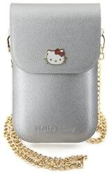 Hello Kitty Leather Metal Logo Chain bag - silver