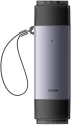 Baseus Lite sorozatú USB-A és Type-C-SD/TF kártyaolvasó szürke - studioeszkozok