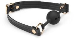  Fekete pántos szilikon szájpecek Black organosilicon ball gag