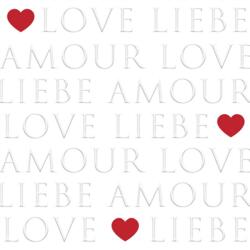 PPD Love letters dombornyomott papírszalvéta 33x33cm, 20db-os