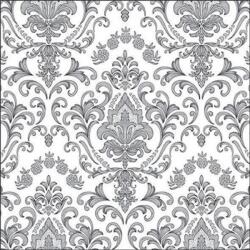 Ambiente Baroque ornament silver papírszalvéta 33x33cm, 20db-os - szep-otthon
