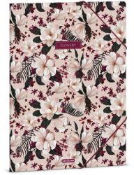 Ars Una Flowery Pink A/4 Gumis Dosszié (50213757) - papirtar