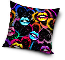  Szivecskés párnahuzat 40x40 cm (VAL191010)