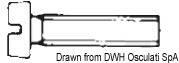 Osculati Nautics Surub mecanic cu cap cilindric crestat 4x35mm, inox AISI316, 50buc (A4-84-04X035)