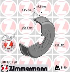 ZIMMERMANN Tambur frana ZIMMERMANN 600.1961. 20