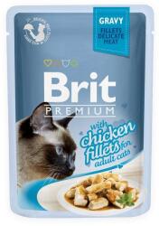 Brit Premium Cat Fillets in Gravy hrana umeda pentru pisici 24x85 g in supa