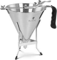 Royal Catering Diszítő tölcsér - 1, 8 L - rozsdamentes acél - 3 töltőcsúcs - ergonomikus fogantyú (RCSD-10)