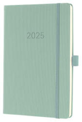 Sigel Naptár, A5, heti, 2025, kemény borító, SIGEL "Conceptum", mentazöld (SIC2572)
