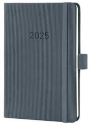 Sigel Naptár, A6, heti, 2025, kemény borító, SIGEL "Conceptum", sötét szürke (SIC2567)