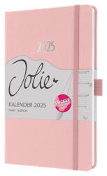 Sigel Naptár, A5, heti, 2025, dombornyomott borító, SIGEL "Jolie", lágy rózsaszín (SIJ5405)