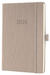 Sigel Naptár, A5, heti, 2025, kemény borító, SIGEL "Conceptum", taupe (SIC2560)
