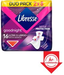 Libresse Ultra+ X-Large Goodnight szárnyas egészségügyi betét, éjszakai használatra 16 db