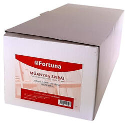 FORTUNA Iratspirál műanyag FORTUNA 14mm 81-100 lap fekete 100/dob (09.0052401) - papir-bolt