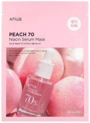 Anua Peach 70% Niacin Serum Mask - Tonizáló Szövetmaszk 1db/25ml