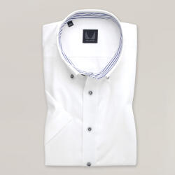 Willsoor Férfi slim fit fehér ing kontrasztos elemekkel 15348