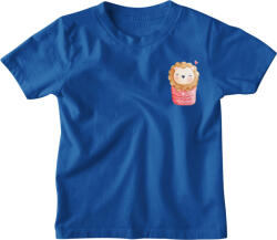  Vízfestmény Zsebminta Oroszlán - Gyerek Póló (gyepolo315)